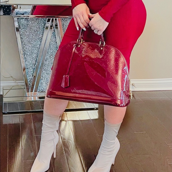 Louis Vuitton Alma GM Amarante Vernis - Picture 7 of 7